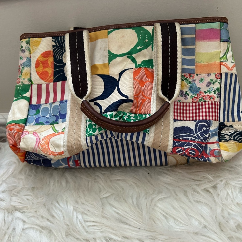 Coach Patchwork Hamptons Bag Great Condition S-P - image 2